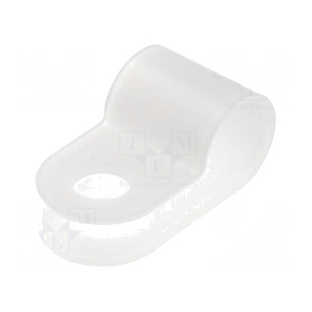 Clipsuri tip P pentru cabluri Ø6,5mm - Natural | Electronic-mag.ro | Componente Electronice