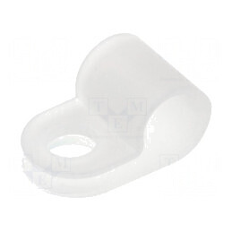 Clipsuri tip P pentru cabluri Ø5,6mm - natural | Electronic-mag.ro | Componente Electronice
