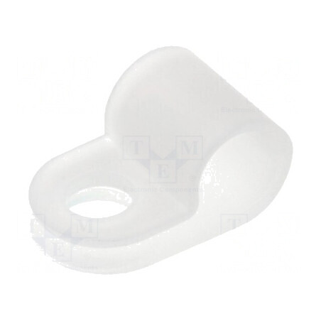 Clipsuri tip P pentru cabluri Ø5,6mm - natural | Electronic-mag.ro | Componente Electronice