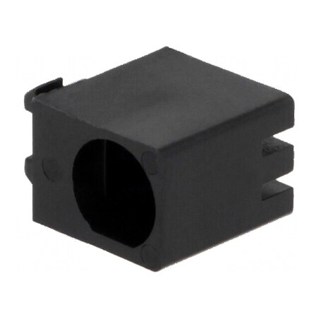 Carcasă LED 5mm poliamidă unghi negru UL94V-2 | Electronic-mag.ro | Componente Electronice