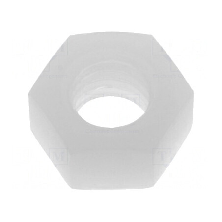 Piuliță hexagonală M5 poliamidă 4,4mm 8mm | Electronic-mag.ro | Componente Electronice