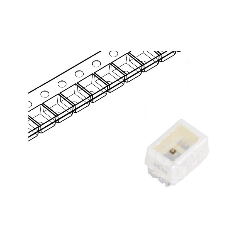 LED SMD 2014 Mini PLCC2 Verde 2mA 120° 9,5÷19mlm 2,8÷5,6mcd | Electronic-mag.ro | Componente Electronice