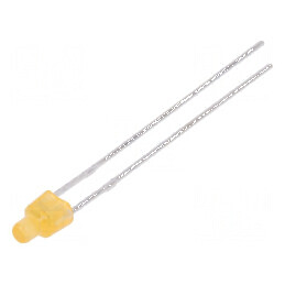 LED portocalie 2mm 45-90mcd 150° plat | Electronic-mag.ro | Componente Electronice
