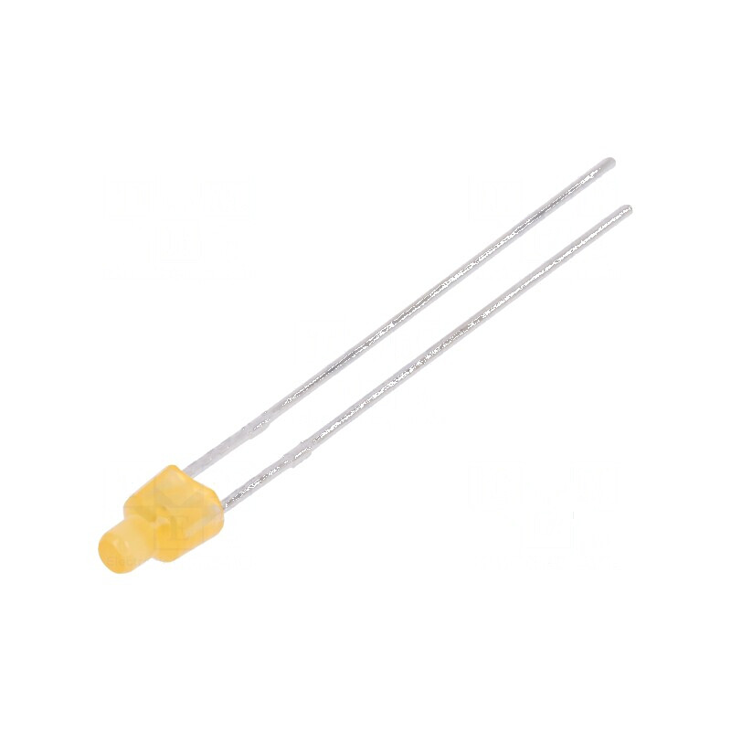 LED portocalie 2mm 45-90mcd 150° plat | Electronic-mag.ro | Componente Electronice