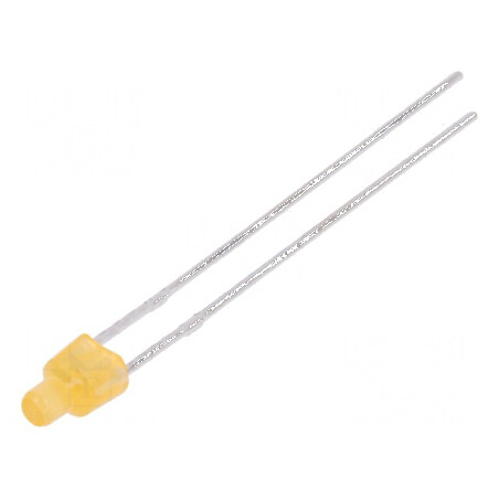 LED portocalie 2mm 45-90mcd 150° plat | Electronic-mag.ro | Componente Electronice