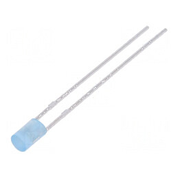 LED 3mm Albastru 210-350mcd 110° Plat Frontal | Electronic-mag.ro | Componente Electronice