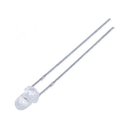 LED 3mm roșie 1380-3000mcd 30° convex | Electronic-mag.ro | Componente Electronice