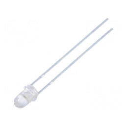 LED 3mm Albastru 3500mcd 30° Convex | Electronic-mag.ro | Componente Electronice