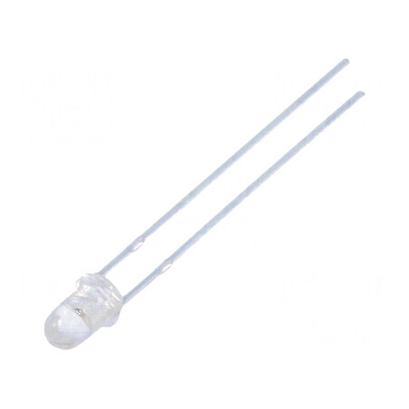 LED 3mm Albastru 3500mcd 30° Convex | Electronic-mag.ro | Componente Electronice