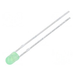 LED 3mm Verde 3800-6500mcd 60° Convex | Electronic-mag.ro | Componente Electronice