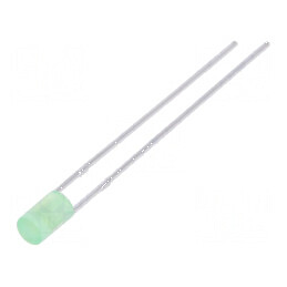 LED 3mm Verde 1300-2200mcd 110° Plat | Electronic-mag.ro | Componente Electronice