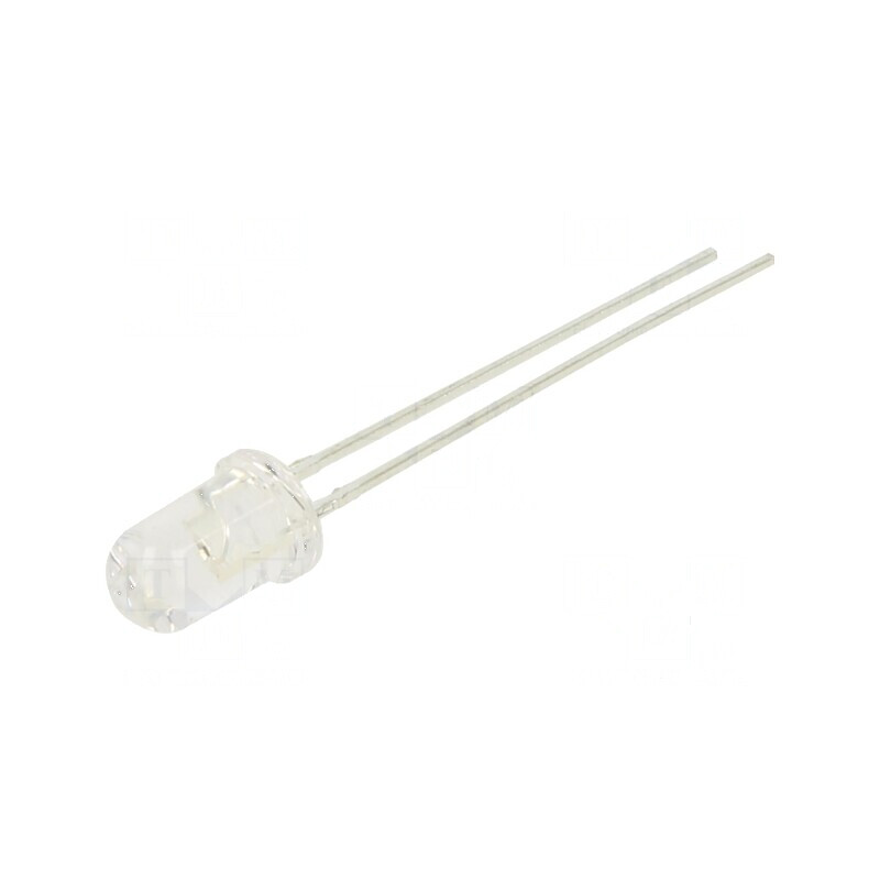 LED 5mm roșie 1000mcd 45° convex | Electronic-mag.ro | Componente Electronice