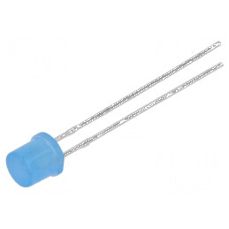 LED 5mm Albastru 210-350mcd 110° Plat | Electronic-mag.ro | Componente Electronice