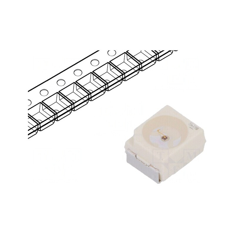 LED SMD 3528 PLCC2 roșie 240-480mlm 3,4x3x2,1mm | Electronic-mag.ro | Componente Electronice