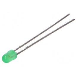 LED 3mm Verde Convex 60° 5,6÷85mcd | Electronic-mag.ro | Componente Electronice