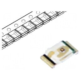 LED SMD 0603 roșie 7,1-45mcd 1,6x0,8x0,35mm 130° 1,7-2,3V | Electronic-mag.ro | Componente Electronice