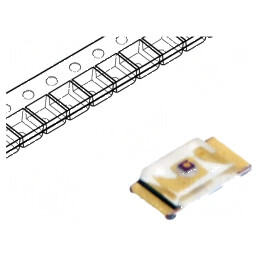 LED SMD 0603 roșie 11.2-180mcd 1.6x0.8x0.3mm 130° 2-2.4V | Electronic-mag.ro | Componente Electronice