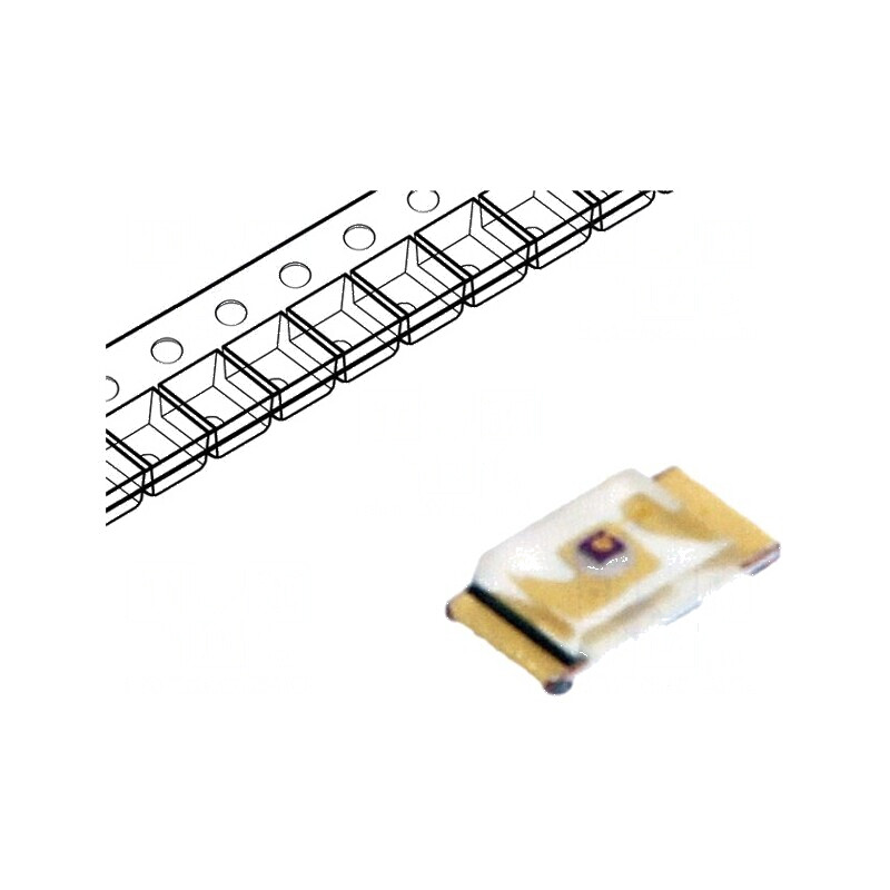 LED SMD 0603 roșie 11.2-180mcd 1.6x0.8x0.3mm 130° 2-2.4V | Electronic-mag.ro | Componente Electronice