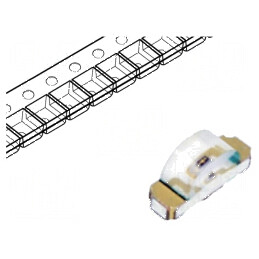 LED SMD 1206 Verde 18-35mcd 3,2x1x1,5mm 130° 2-2,4V 20mA | Electronic-mag.ro | Componente Electronice