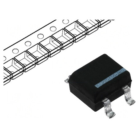 Punte redresoare monofazată Urmax 1kV 0,8A 25A MBS | Electronic-mag.ro | Componente Electronice