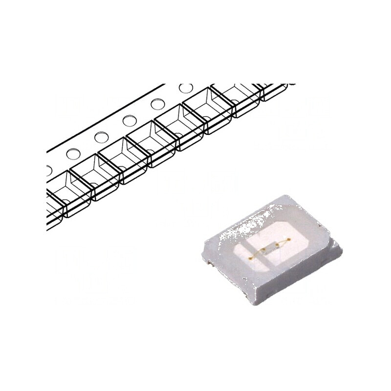 LED SMD 2835 Albastru 2-4lm 120° 60mA 2,8x3,5x0,85mm | Electronic-mag.ro | Componente Electronice
