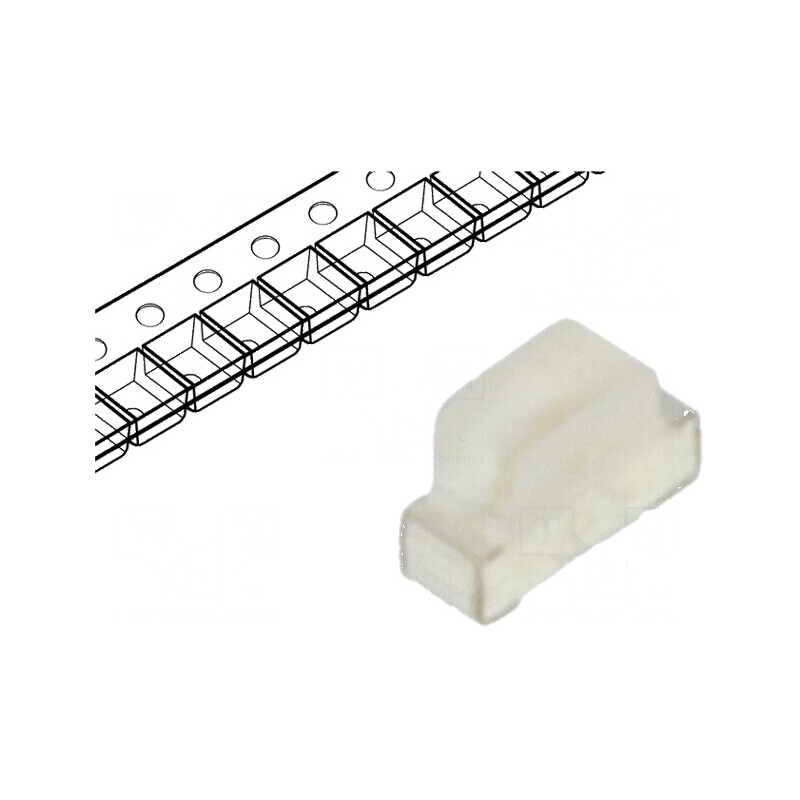 LED SMD 0602 Verde 350-600mcd 1,7x0,6x1,1mm 120° 20mA | Electronic-mag.ro | Componente Electronice