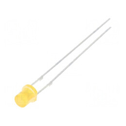 LED 3mm portocalie 100-150mcd 140° plat | Electronic-mag.ro | Componente Electronice
