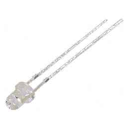 LED 3mm roșie 330-500mcd 60° convex | Electronic-mag.ro | Componente Electronice