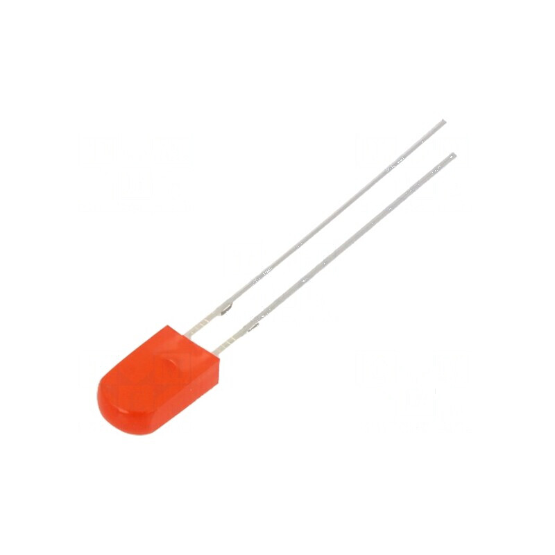 LED dreptunghiular roșu 2,43x5x8,6mm 150-220mcd 100° 20mA | Electronic-mag.ro | Componente Electronice