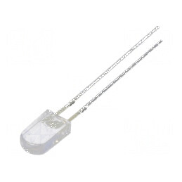 LED galben 2,43x5mm 330-500mcd 100° convex | Electronic-mag.ro | Componente Electronice