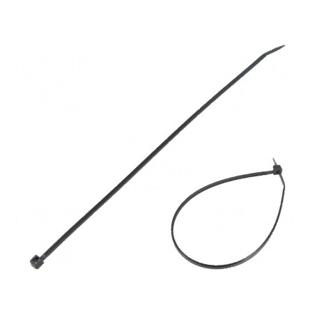 Colier de strângere poliamidă 80N 203mm x 2,5mm negru | Electronic-mag.ro | Componente Electronice