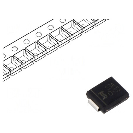 Diodă redresoare SMD 50V 3A 1,5us SMC 1,15V 100A | Electronic-mag.ro | Componente Electronice