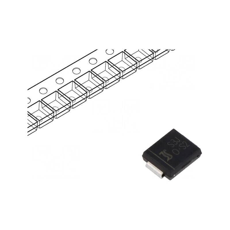 Diodă redresoare SMD 600V 3A 1,5us SMC Ufmax 1,15V Ifsm 100A | Electronic-mag.ro | Componente Electronice Diodă redresoare SMD 600V 3A 1,5us SMC Ufmax 1,15V Ifsm 100A | Electronic-mag.ro | Componente Electronice