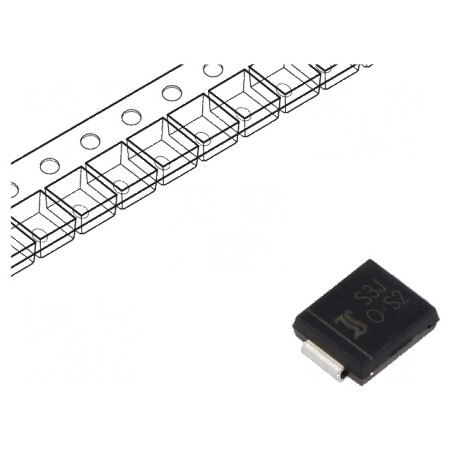 Diodă redresoare SMD 600V 3A 1,5us SMC Ufmax 1,15V Ifsm 100A | Electronic-mag.ro | Componente Electronice
