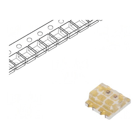 LED SMD 0606 galben/portocaliu 1,6x1,6mm 20mA | Electronic-mag.ro | Componente Electronice