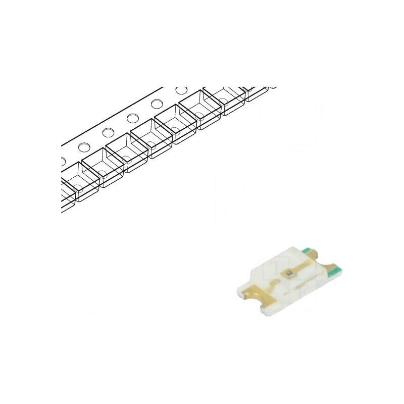 LED SMD 1206 galben 90-260mcd 3,2x1,6x0,7mm 140° 1,8-2,4V | Electronic-mag.ro | Componente Electronice