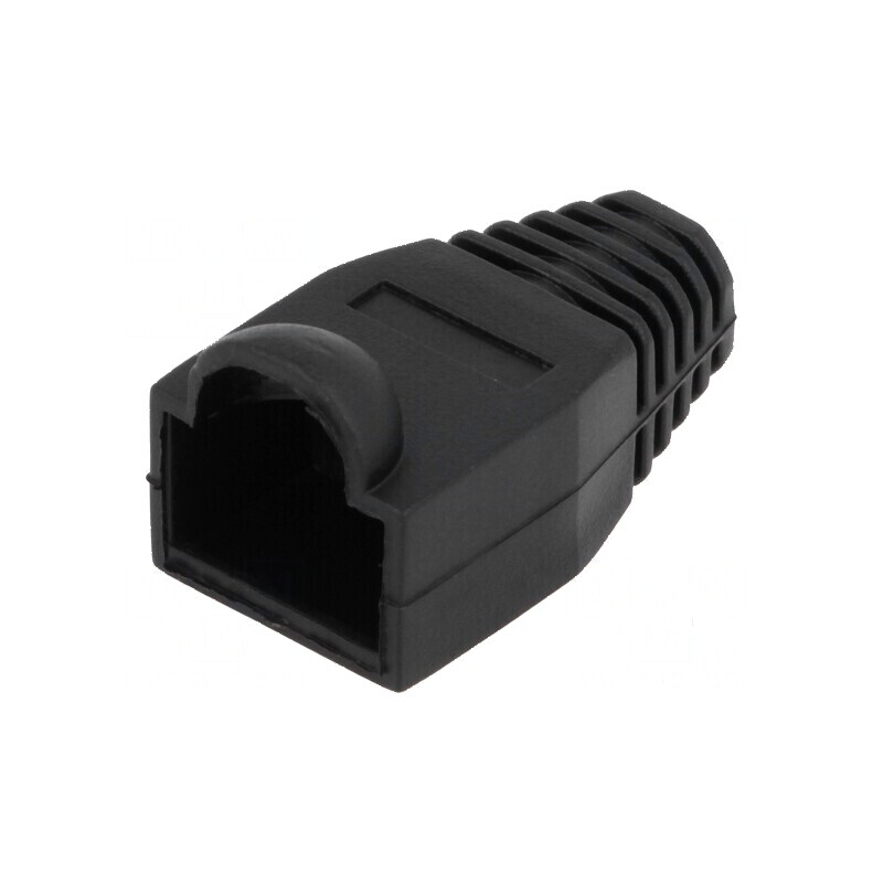 Protecție mufă RJ45 6,5mm neagră pentru cabluri | Electronic-mag.ro | Componente Electronice Protecție mufă RJ45 6,5mm neagră pentru cabluri | Electronic-mag.ro | Componente Electronice