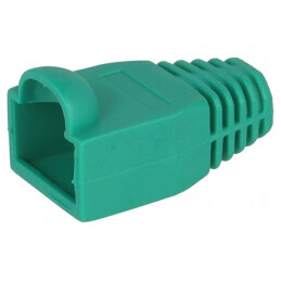 Protecție mufă RJ45 6,5mm verde | Electronic-mag.ro | Componente Electronice
