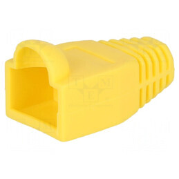 Protecție mufă RJ45 6,5mm galbenă | Electronic-mag.ro | Componente Electronice