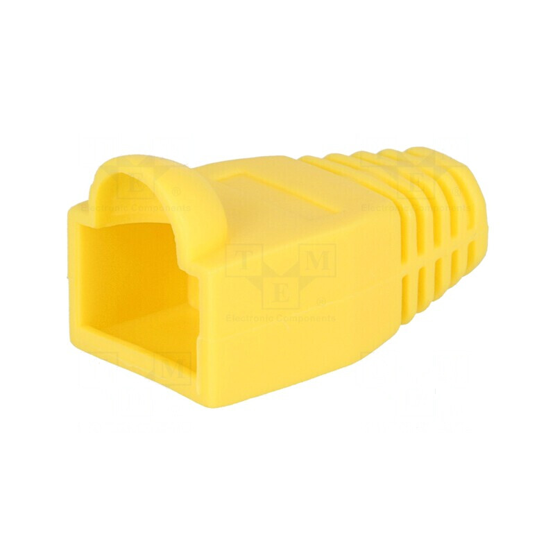 Protecție mufă RJ45 6,5mm galbenă | Electronic-mag.ro | Componente Electronice