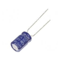 Condensator electrolitic THT 220uF 35VDC Ø8x11,5mm ±20% | Electronic-mag.ro | Componente Electronice