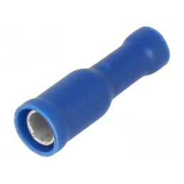 Terminal rotund mamă Ø 4mm pentru cablu 1,5÷2,5mm² crimpat | Electronic-mag.ro | Componente Electronice