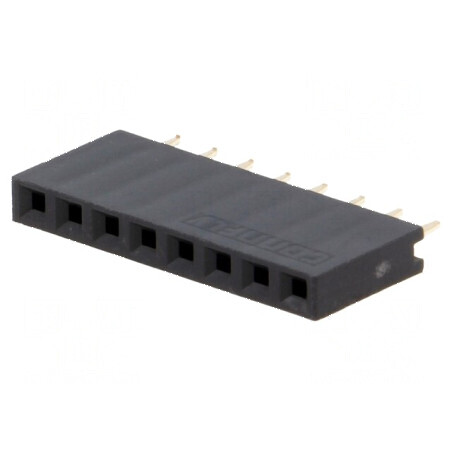 Conector şiruri pini soclu mamă 8 pini 2,54mm THT 1x8 | Electronic-mag.ro | Componente Electronice
