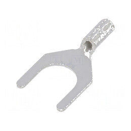 Vârf furcă M5 0,2-0,5mm² crimpat pe cablu neizolat 5,3mm | Electronic-mag.ro | Componente Electronice