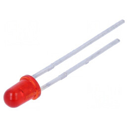 LED 3mm roșie 250mcd 30° convexă | Electronic-mag.ro | Componente Electronice