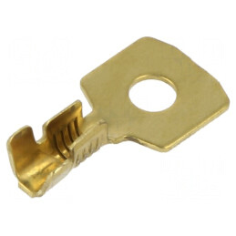 Vârf inelar M4 1-2,5mm2 crimpat pe cablu drept neizolat | Electronic-mag.ro | Componente Electronice