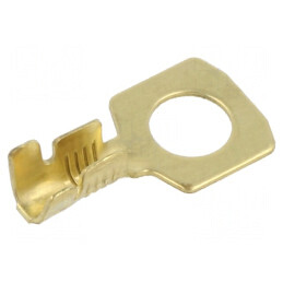Vârf inelar M6 1÷2,5mm² crimpat pe cablu drept neizolat | Electronic-mag.ro | Componente Electronice