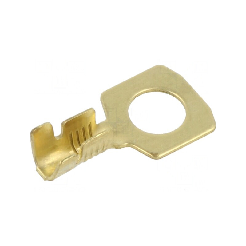Vârf inelar M6 1÷2,5mm² crimpat pe cablu drept neizolat | Electronic-mag.ro | Componente Electronice