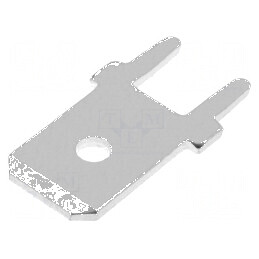 Terminal plat 6,3mm 0,8mm tată THT cositorit alamă | Electronic-mag.ro | Componente Electronice