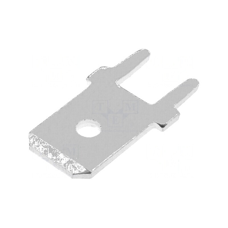 Terminal plat 6,3mm 0,8mm tată THT cositorit alamă | Electronic-mag.ro | Componente Electronice